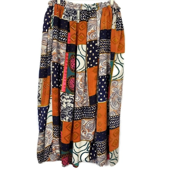 Vintage Boho Turn Around drawstring skirt - Picture 2 of 6